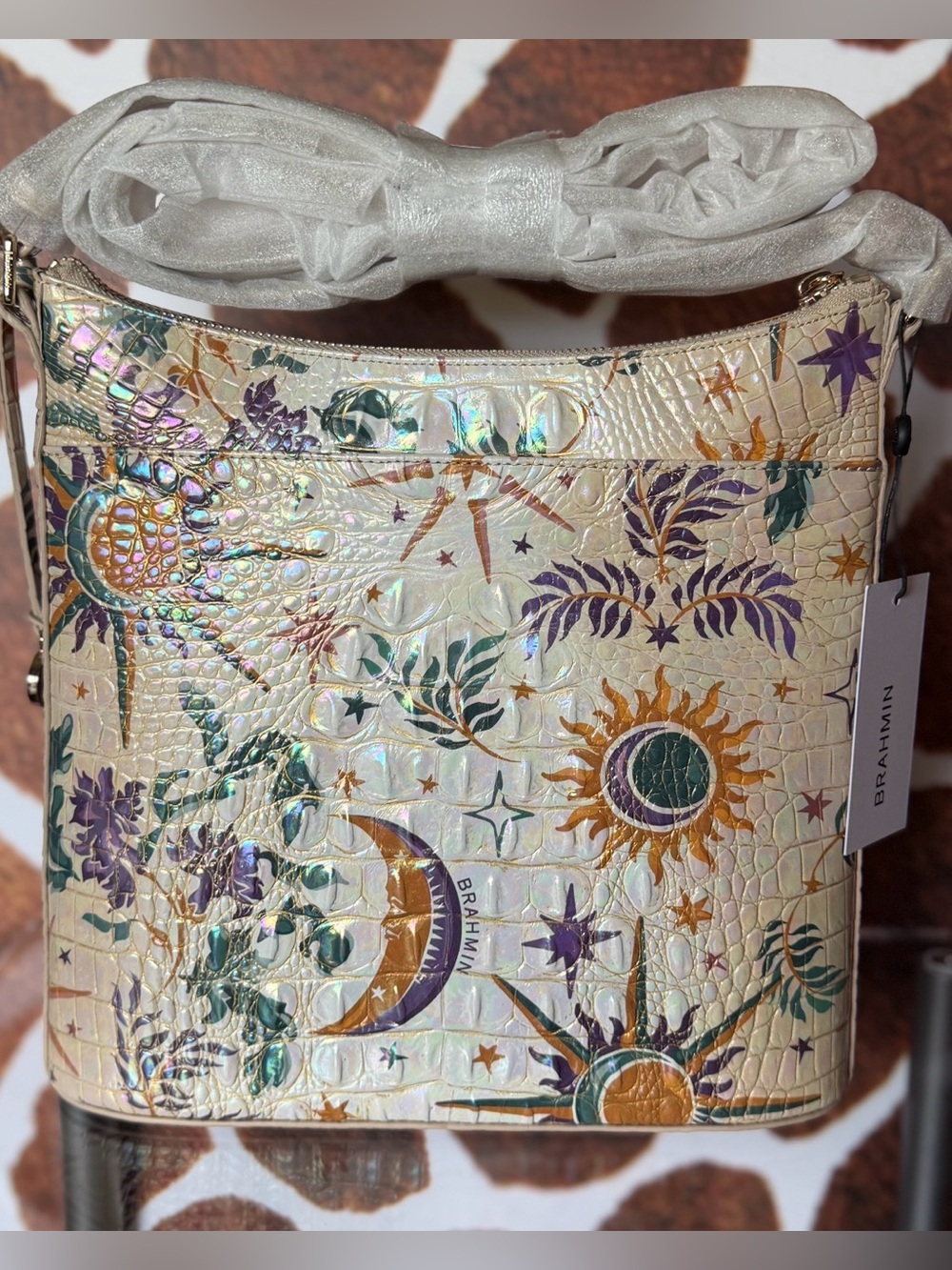 LAST ONE Brahmin Katie vitality crossbody NWT moon stars Sun - Picture 8 of 9